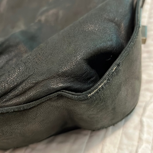 KOOBA Large Big Black Supple Handcrafted Genuine Leather Tote Hobo Bag - Picture 13 of 17